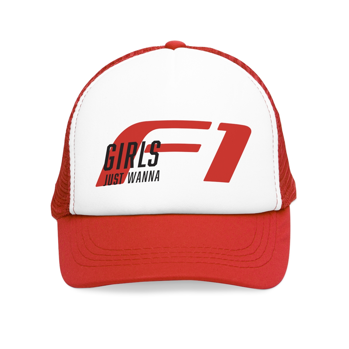 Red Girls Just Wanna F1 Hat